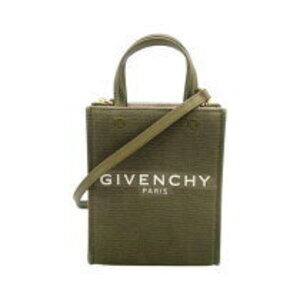 Givenchy GG Tote Partical Khaki Green Canvas Shoulder Bag